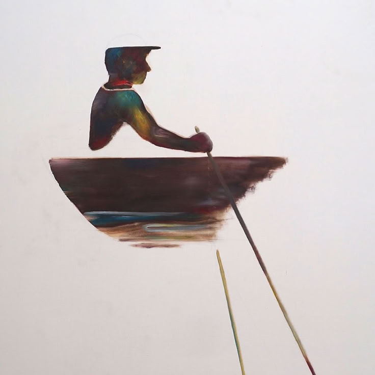 Painting by Jan Boettcher Kyo - White Rooms Series